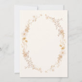 Watercolor Meadow Flowers Glitter Cap Graduation  Einladung (Rückseite)