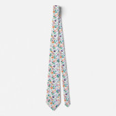 Watercolor Meadow Flowers Pattern Krawatte (Vorderseite)