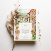 Watercolor Medellín Colombia Wedding Einladung