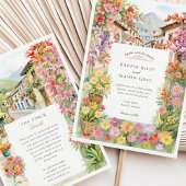 Watercolor Medellín Colombia Wedding Einladung