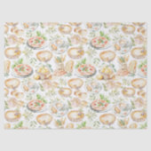 Watercolor Mediterranean Food Pattern Seidenpapier (Vorderseite)