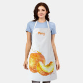 Watercolor Melon Anpassbare Schürze (Getragen)