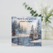 Watercolor Memorial Sympathy Card (Stehend Vorderseite)