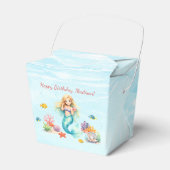 Watercolor Mermaid Birthday Geschenkschachtel (Vorderseite)