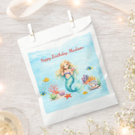 Watercolor Mermaid Birthday Geschenktütchen