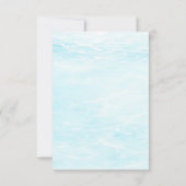 Watercolor Mermaid Birthday Invitation Einladung (Rückseite)