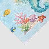 Watercolor Mermaid Birthday Seidenpapier (Ausschnitt)