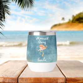 Watercolor Mermaid Gang Niedlich Modern Wedding Te