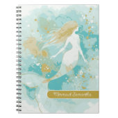 Watercolor Mermaid Personal Spiral Notebook Notizblock (Vorderseite)