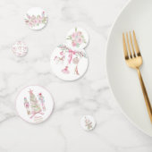  Watercolor Merry Christmas Nutcracker ballet pink Konfetti (Gruppe)