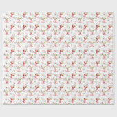 Watercolor Merry Mahjong Weihnachtscocktail Party Geschenkpapier (Flach)