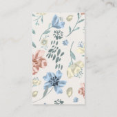 Watercolor Mobile Pet Groomer Terminkarte (Rückseite)