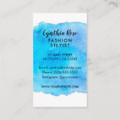 Watercolor-Mode-Stylist Visitenkarte (Rückseite)