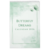 Watercolor Modern Butterfly Aesthetic Kalender (Titelbild)