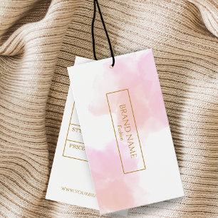 Watercolor Modern Gold Hang Tag