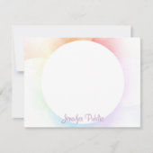 Watercolor Modern Template Handwriting Script Chic Mitteilungskarte (Vorderseite)
