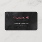 Watercolor-moderne Foto-Kreise Visitenkarte (Rückseite)