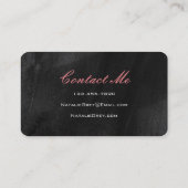 Watercolor-moderne Foto-Kreise Visitenkarte (Rückseite)