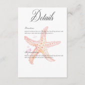 Watercolor Moderne Palmen & Strand Details Begleitkarte (Vorderseite)