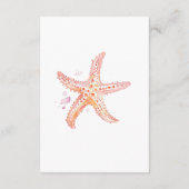 Watercolor Moderne Palmen & Strand Details Begleitkarte (Rückseite)