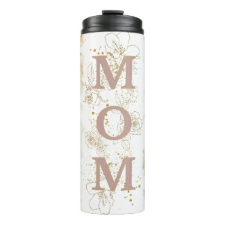 Watercolor Mom Photo Coffee Travel Tumbler Mug Thermosbecher