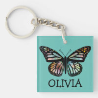 Watercolor Monarch Butterfly Aquamarinen KUNDEN IT