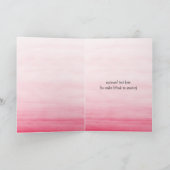 Watercolor Monkey Girl Vielen Dank Dankeskarte (Innenseite)