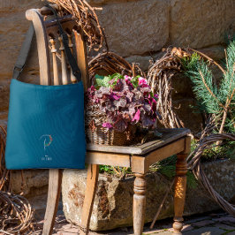 Watercolor Monogramm Brief P Krankenschwester dunk Tragetaschen Mit Langen Trägern