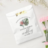 Watercolor Monstera Leaf Floral Wedding Vielen Dan Geschenktütchen (Versiegelt)
