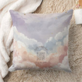 Watercolor Moon & Cloud Nursery Pillow | Music Kissen (Decke)