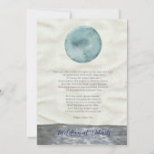 Watercolor Moon Poe Inspiriert Einladung zur Hochz (Rückseite)