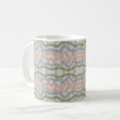 Watercolor Mopping Brushstrokes Pattern In Pastel Kaffeetasse (Vorderseite Links)