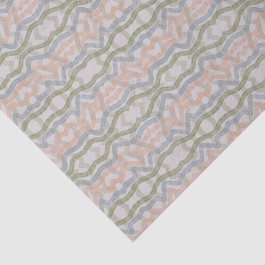 Watercolor Mopping Brushstrokes Pattern In Pastel Seidenpapier (Ausschnitt)