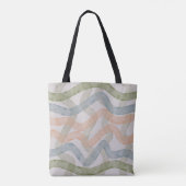 Watercolor Mopping Brushstrokes Pattern In Pastel Tasche (Rückseite)