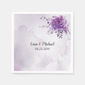 Watercolor Morada Napkins Serviette (Vorderseite)