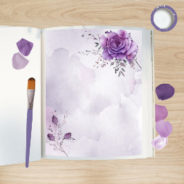 Watercolor Morada Scrapbook