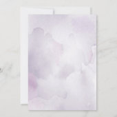 Watercolor Morada Wedding Einladung (Rückseite)