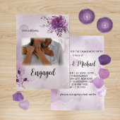 Watercolor Morada Wedding Verlobung Einladung