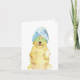 Watercolor Morkie Poo Dankeskarten Dankeskarte