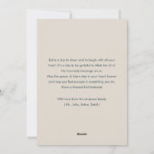 Watercolor Mosque Illustration Family Photo Eid  Feiertagskarte (Rückseite)