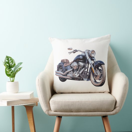 Watercolor motorcycle kissen (Stuhl )