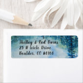 Watercolor Mountain Snow Evergreen Trees (Insitu)