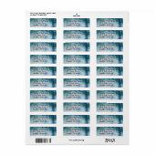 Watercolor Mountain Snow Evergreen Trees (Vorne)