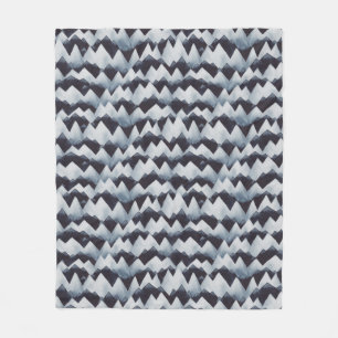 Watercolor Mountain Streifen Muster Fleece Blanket