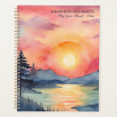 Watercolor Mountain Sunset  Planer (Vorderseite)