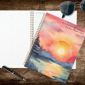 Watercolor Mountain Sunset  Planer