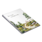 Watercolor Mountain Trail Spirituosen Notizblock (Rechte Seite)