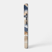 Watercolor Mountains Personalized Name iPhone 16 Hülle (Linke Seite)