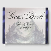 Watercolor Mountains Wedding Medium Gästebuch (Vorderseite)