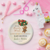 Watercolor Muchacho Mexican Bear Baby Shower Pappteller (Party)